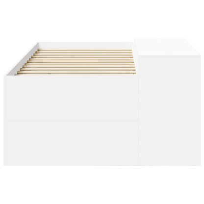 Letto alto per bambini con scrivania Bianco 75 x 190 cm | homemem39