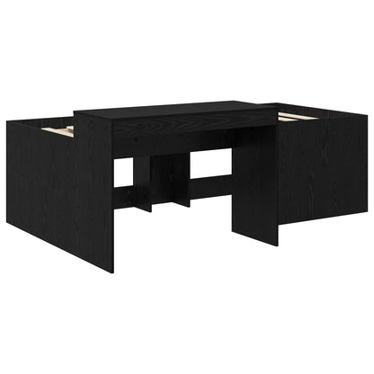 Letto alto per bambini con scrivania Nero 75 x 190 cm | homemem39