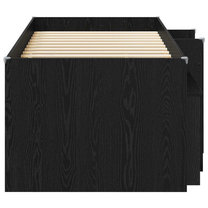Struttura Letto Loft con Mobile 3 pz Nero Legno multistrato | homemem39