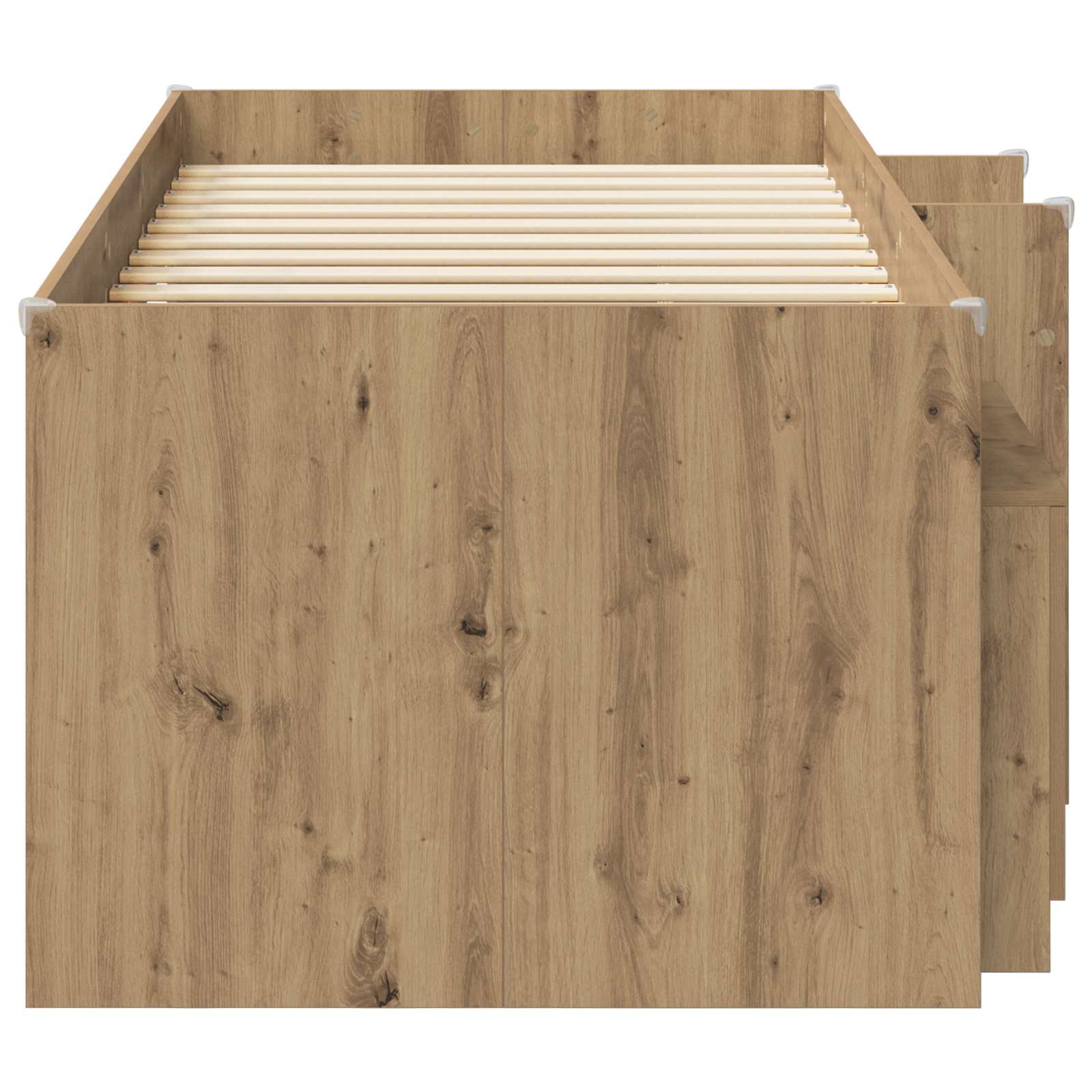 Struttura Letto Loft con Mobile 3 pz Rovere Artigianale | homemem39