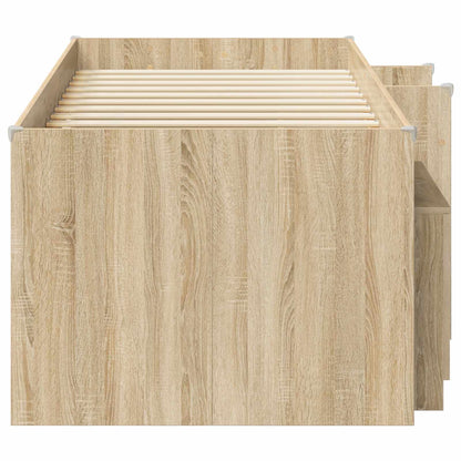 Struttura Letto Loft con Armadietto 3 pz Rovere Sonoma | homemem39