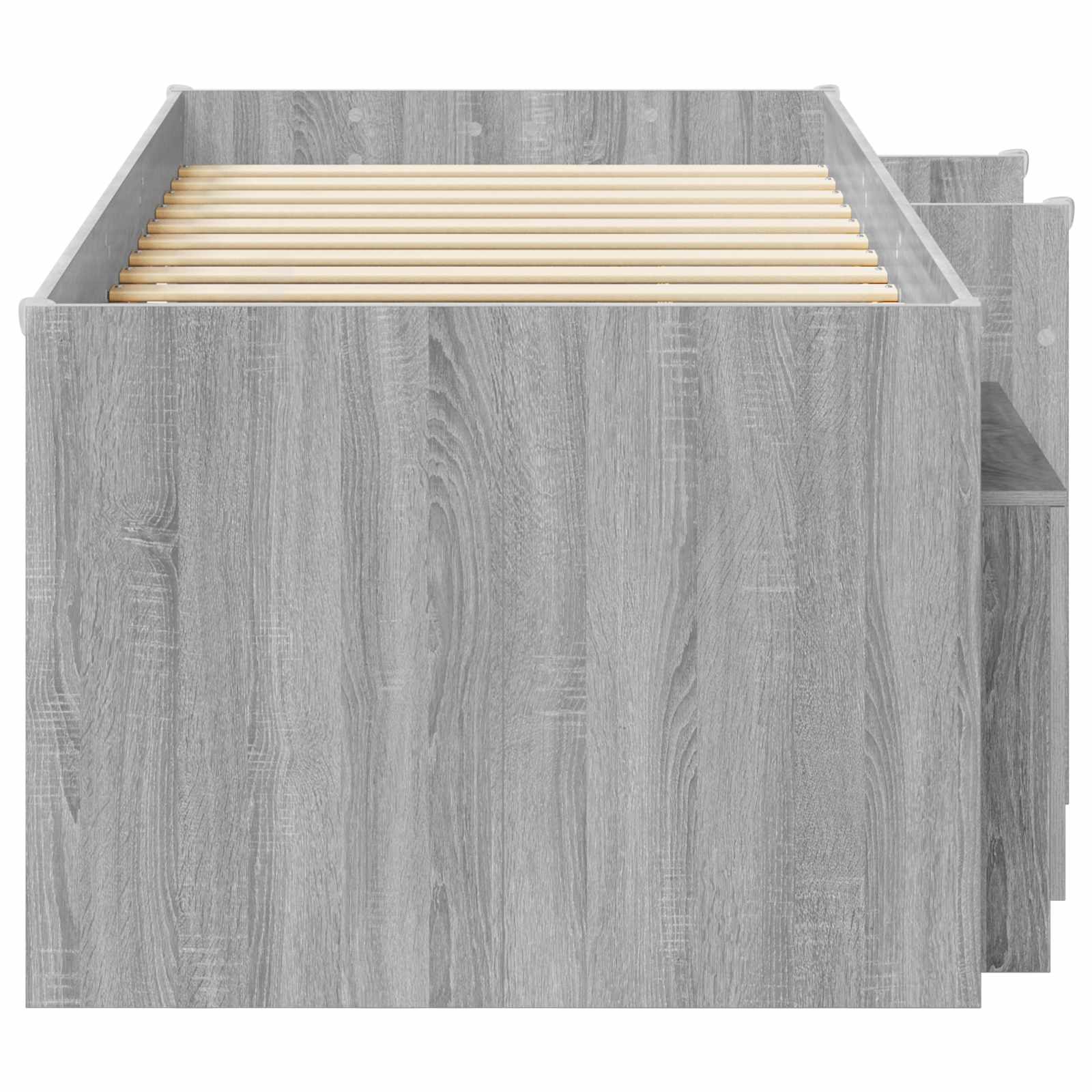 Struttura Letto Loft con Mobile con porta 3 pz Sonoma grigio | homemem39