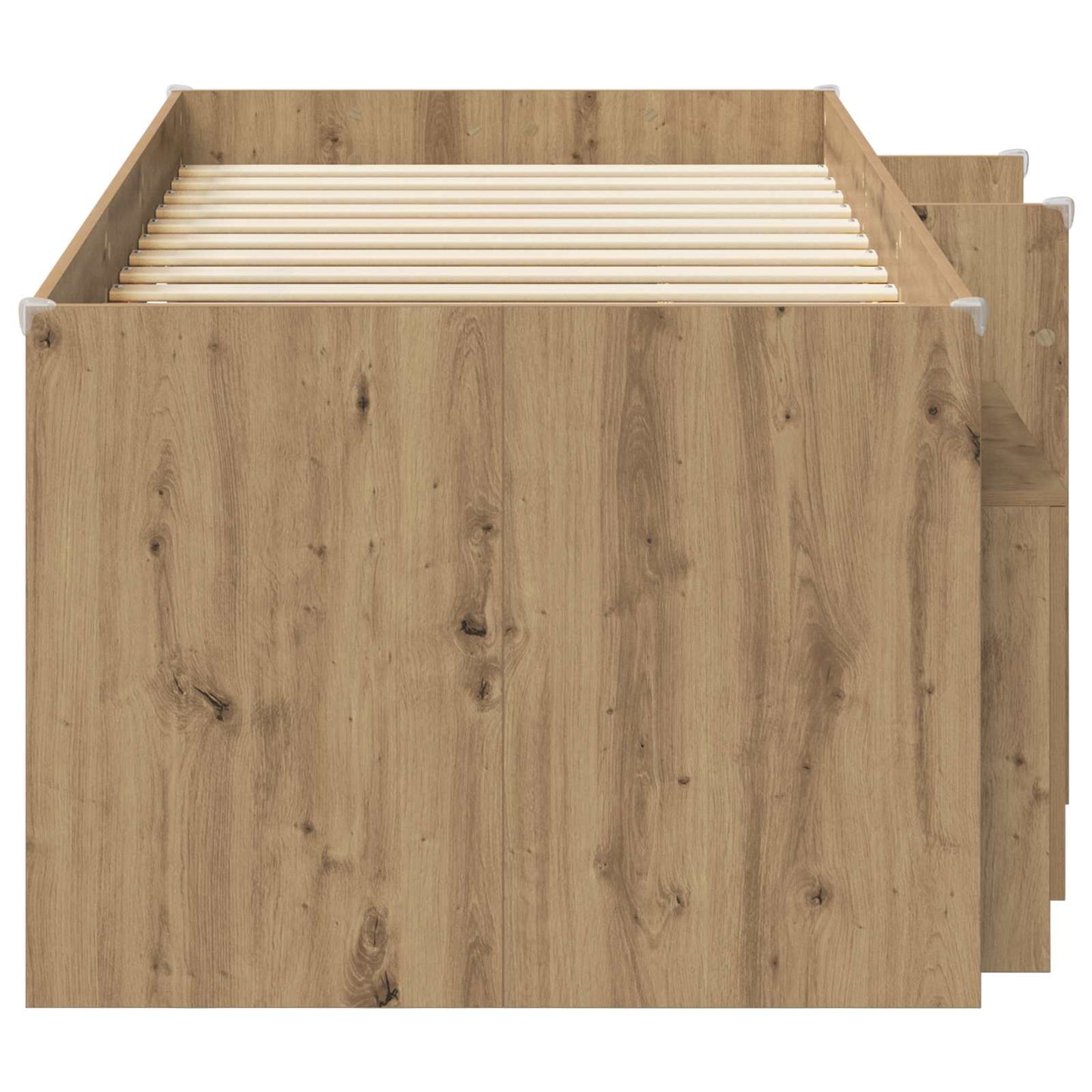Struttura Letto Loft con Mobile 3 pz Rovere Artigianale | homemem39