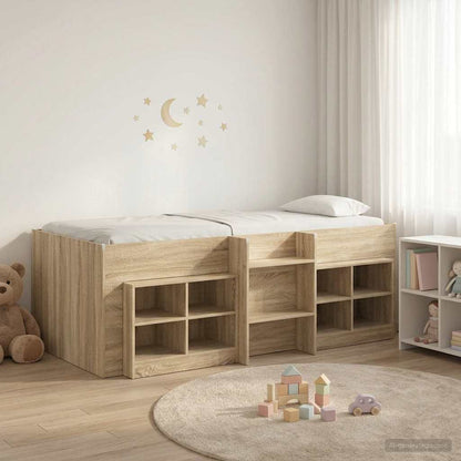 Struttura Letto Loft con Mobile 3 pz Rovere Sonoma | homemem39
