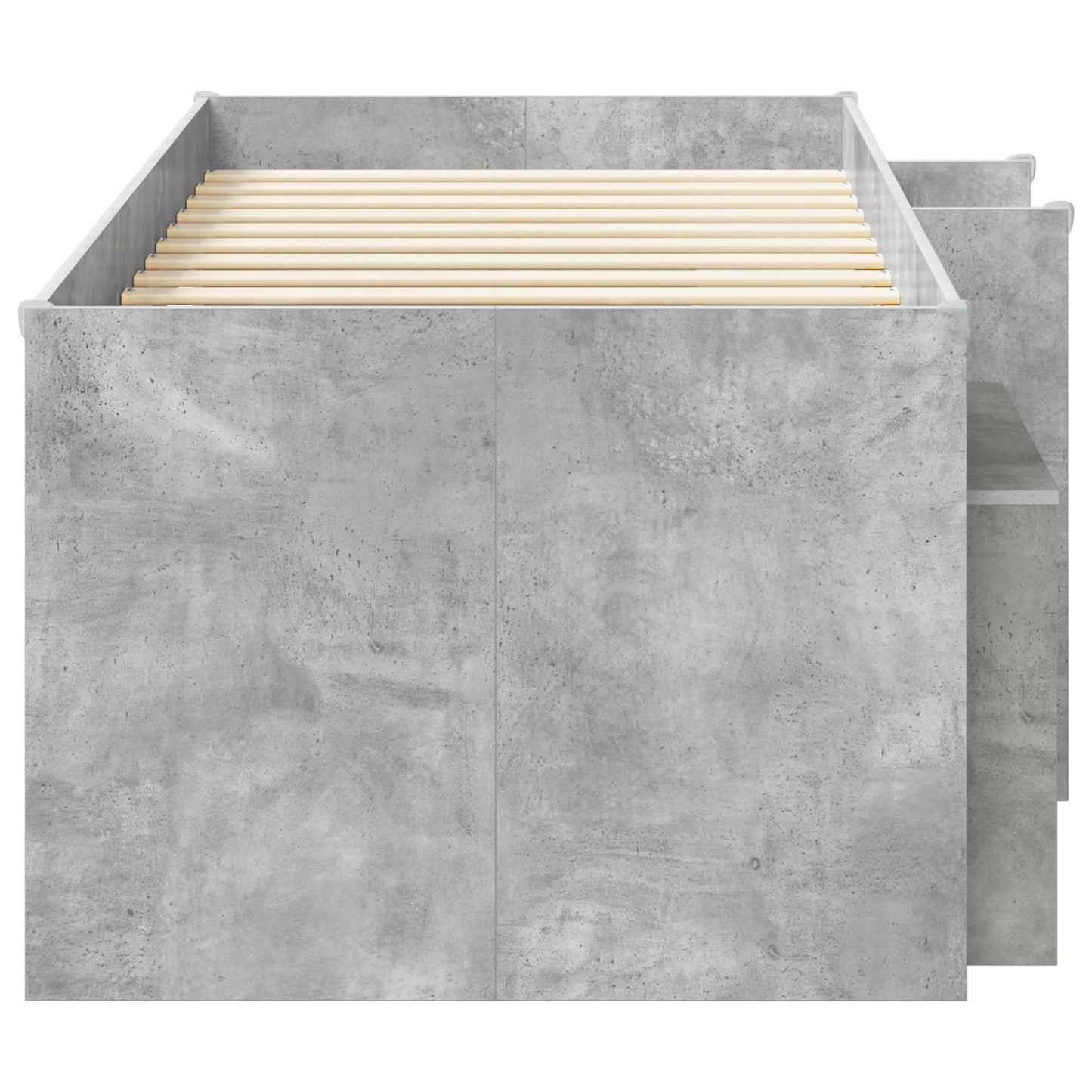 Struttura Letto Loft con Mobile 3 pz Grigio Cemento | homemem39