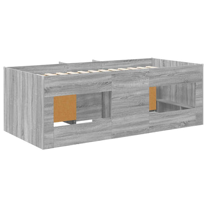 Struttura Letto Loft con Mobile 3 pz Sonoma grigio | homemem39