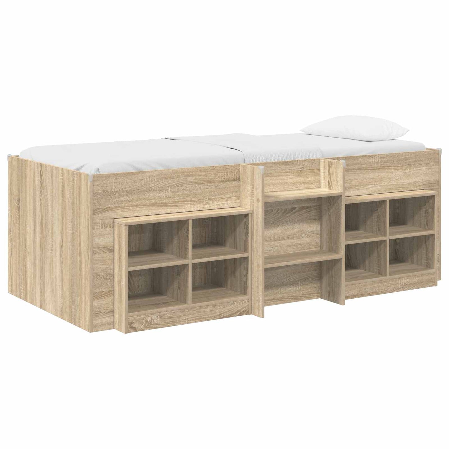 Struttura Letto Loft con Mobile 3 pz Rovere Sonoma | homemem39