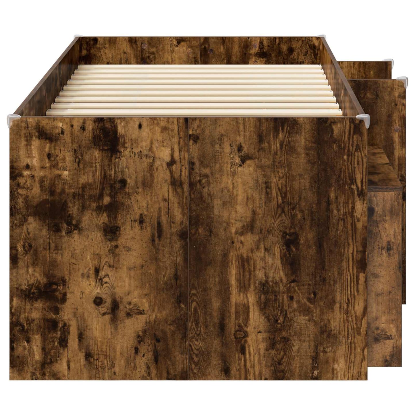 Struttura Letto Loft con Mobile 3 pz Rovere Fumo | homemem39