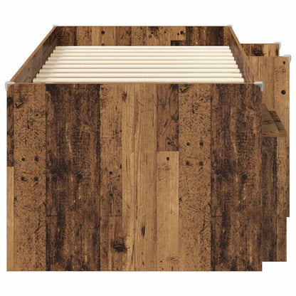 Struttura Letto Loft con Mobile 3 pz Legno antico | homemem39