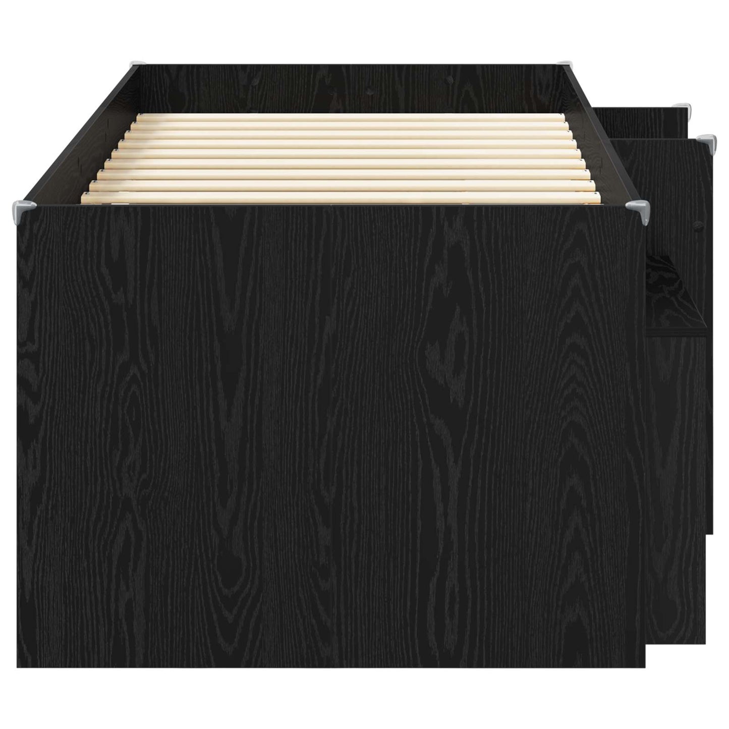 Struttura Letto Loft con Mobile 3 pz Rovere Nero | homemem39