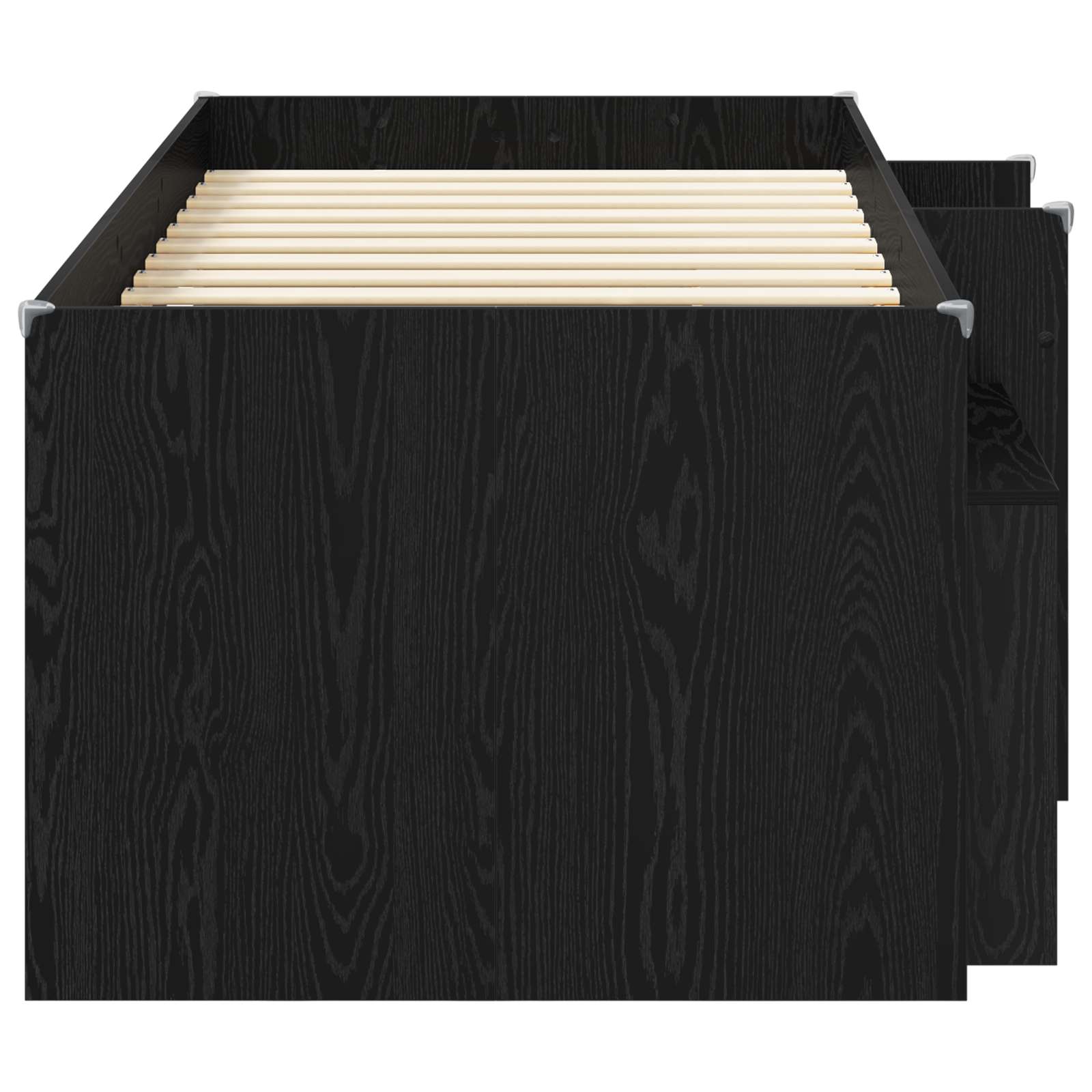 Struttura Letto Loft con Mobile 3 pz Rovere Nero | homemem39