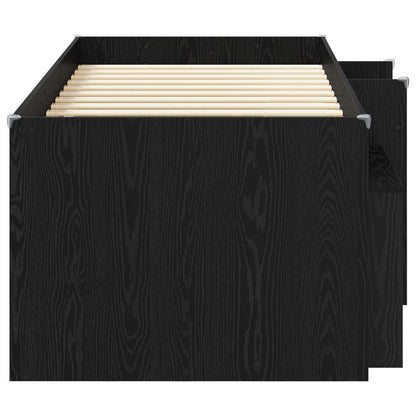 Struttura Letto Loft con Mobile 3 pz Rovere Nero | homemem39