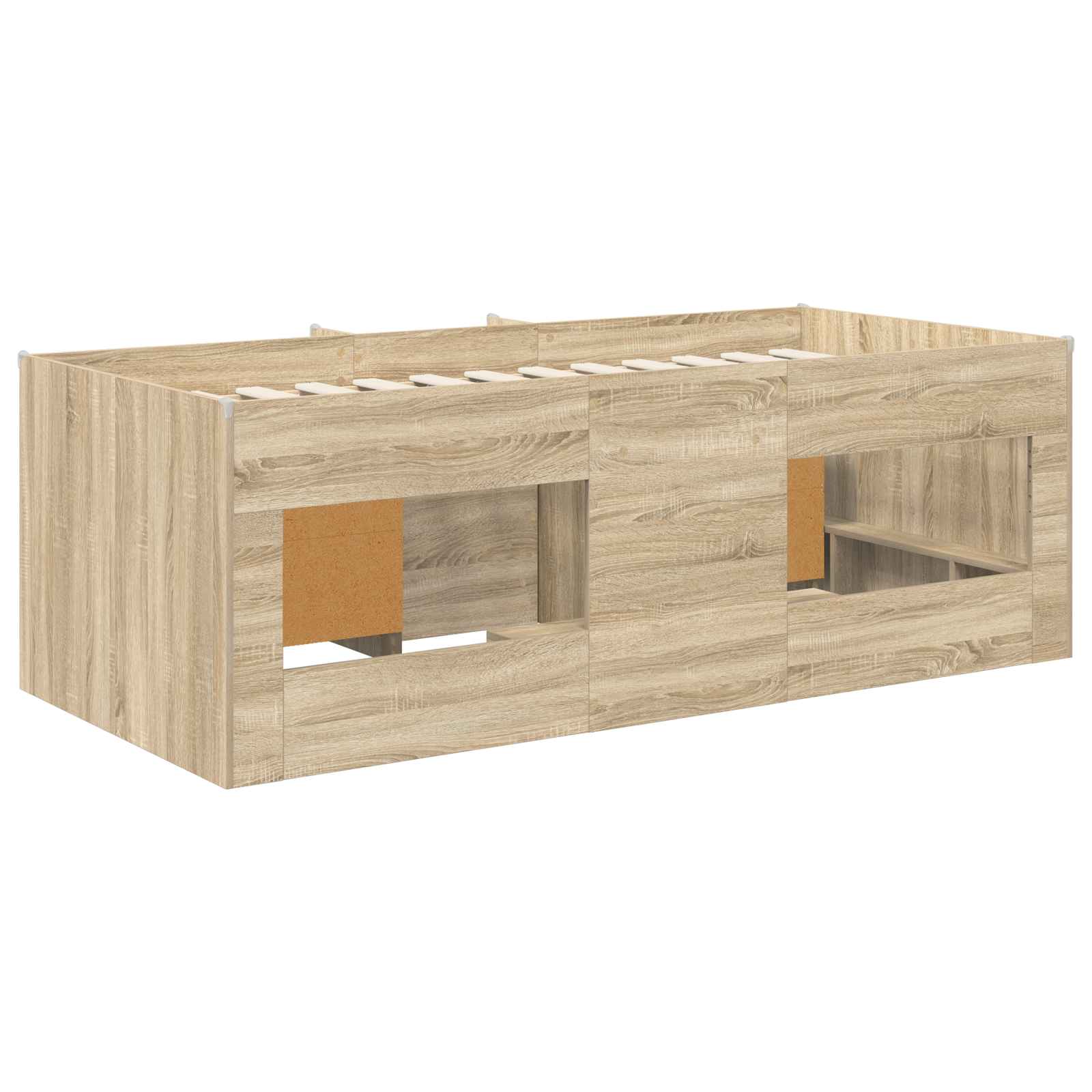 Struttura Letto Loft con Mobile 3 pz Rovere Sonoma | homemem39