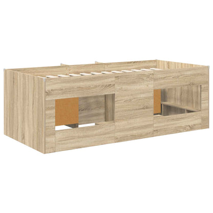 Struttura Letto Loft con Mobile 3 pz Rovere Sonoma | homemem39
