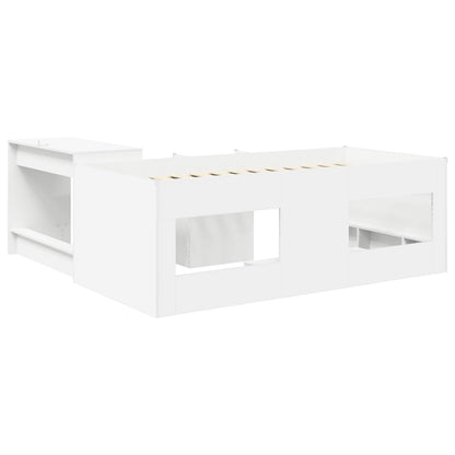 Letto alto per bambini con scrivania 2 pz Bianco | homemem39
