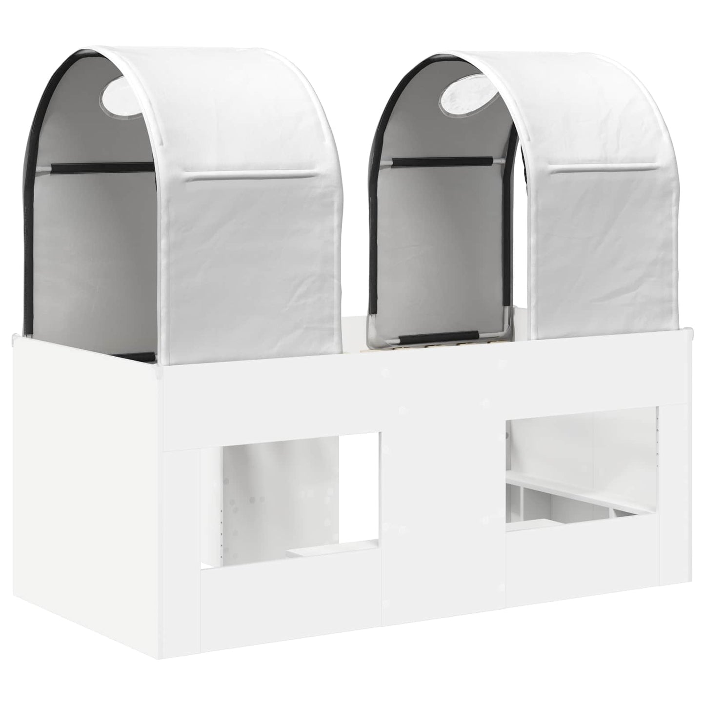 Letto con Tunnel 3 pz Bianco Legno ingegnerizzato | homemem39