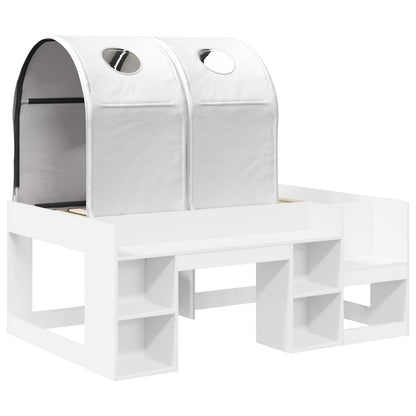 Letto con Tunnel 3 pz Bianco Legno ingegnerizzato | homemem39