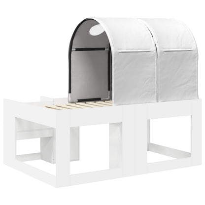 Letto con Tunnel 3 pz Bianco Legno ingegnerizzato | homemem39