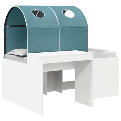 Letto con Tunnel 3 pz Rovere Artigianale e Blu Chiaro | homemem39