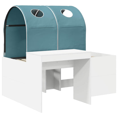 Letto con Tunnel 3 pz Rovere Artigianale e Blu Chiaro | homemem39