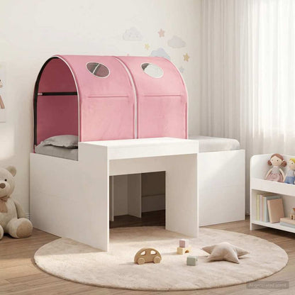 Letto con Tunnel 3 pz Rovere Artigianale e Rosa | homemem39