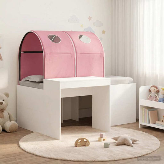 Letto con Tunnel 3 pz Rovere Artigianale e Rosa | homemem39