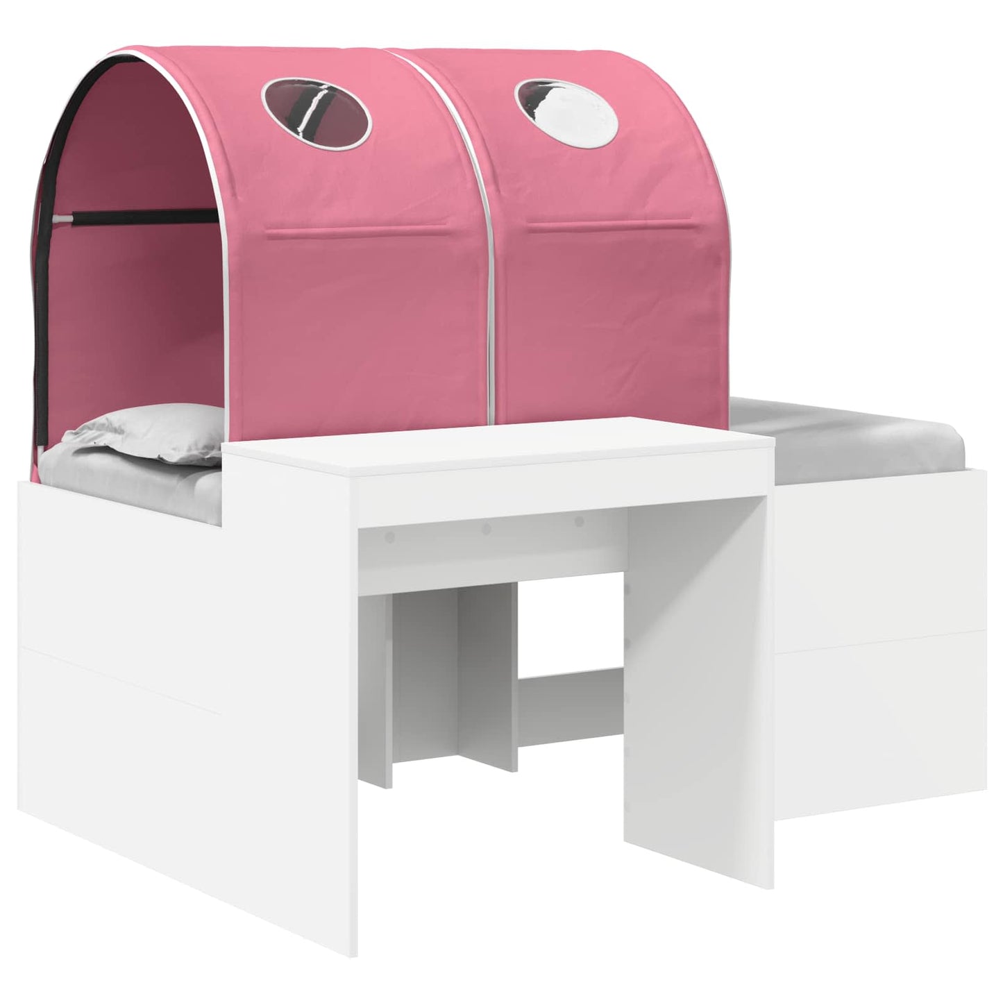 Letto con Tunnel 3 pz Rovere Artigianale e Rosa | homemem39