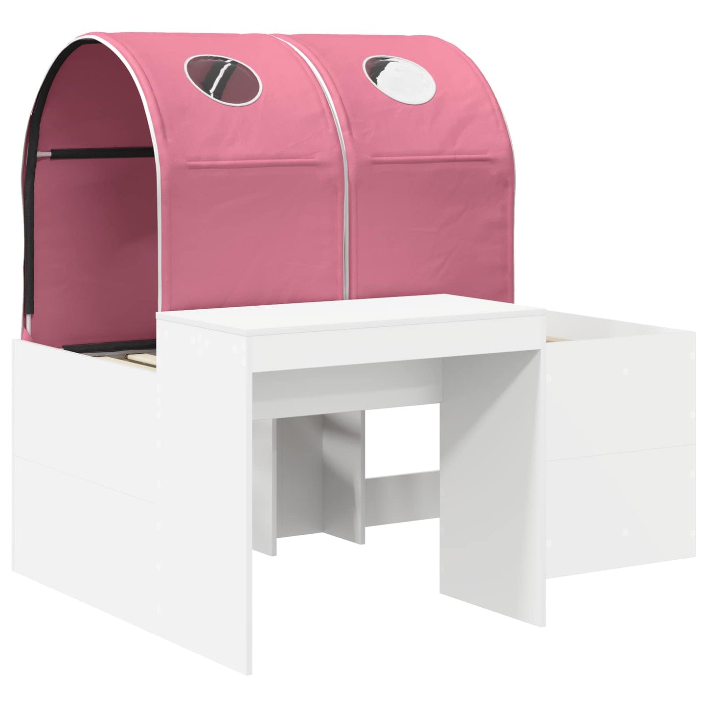 Letto con Tunnel 3 pz Rovere Artigianale e Rosa | homemem39