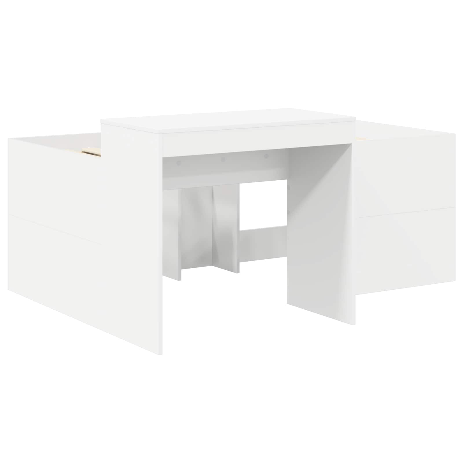 Letto con Tunnel 3 pz Rovere Artigianale e Rosa | homemem39