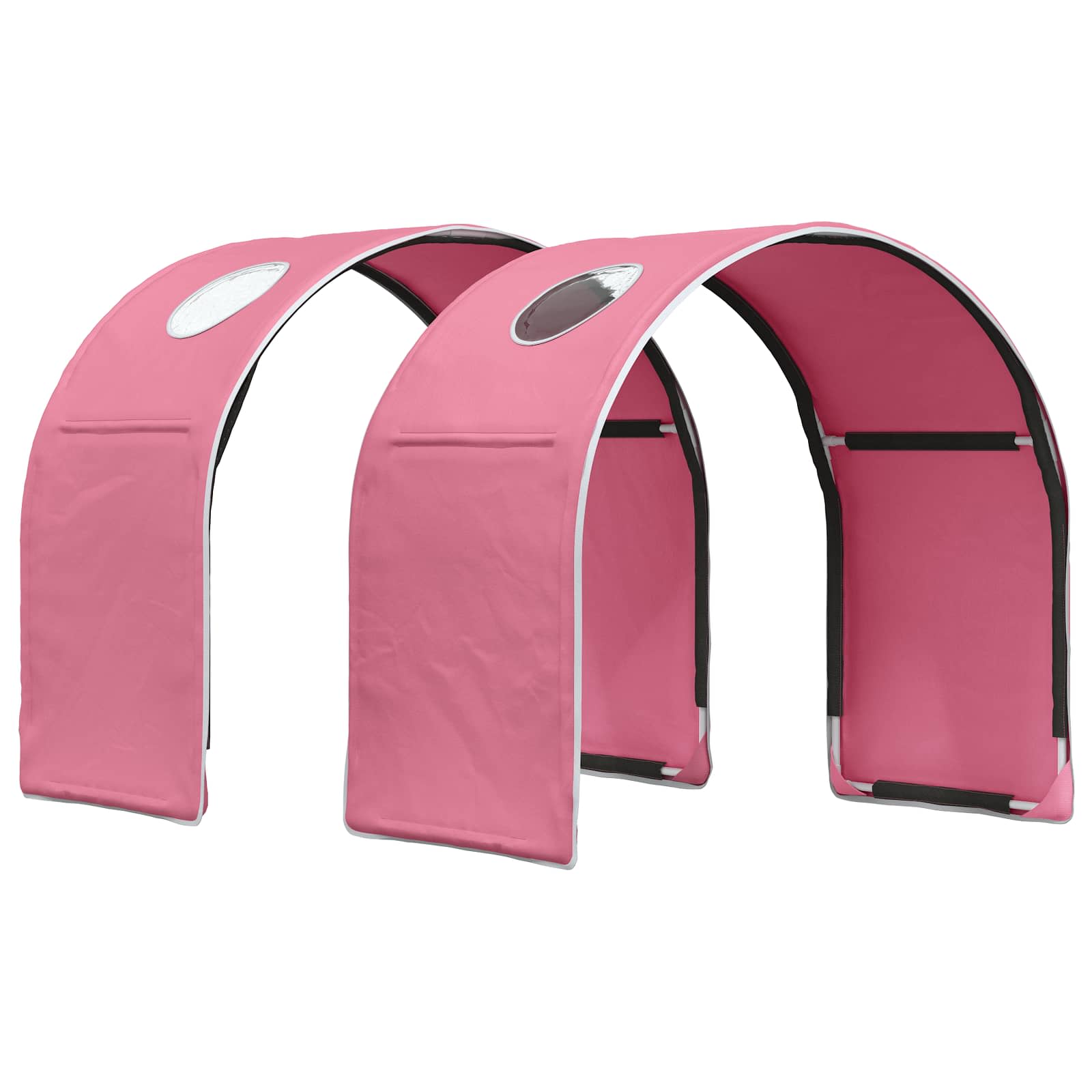 Letto con Tunnel 3 pz Rovere Artigianale e Rosa | homemem39