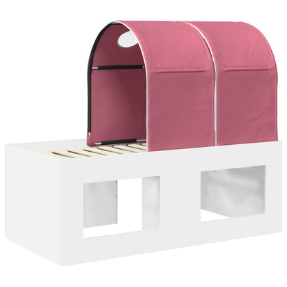 Letto con Tunnel 3 pz Rovere Artigianale e Rosa | homemem39