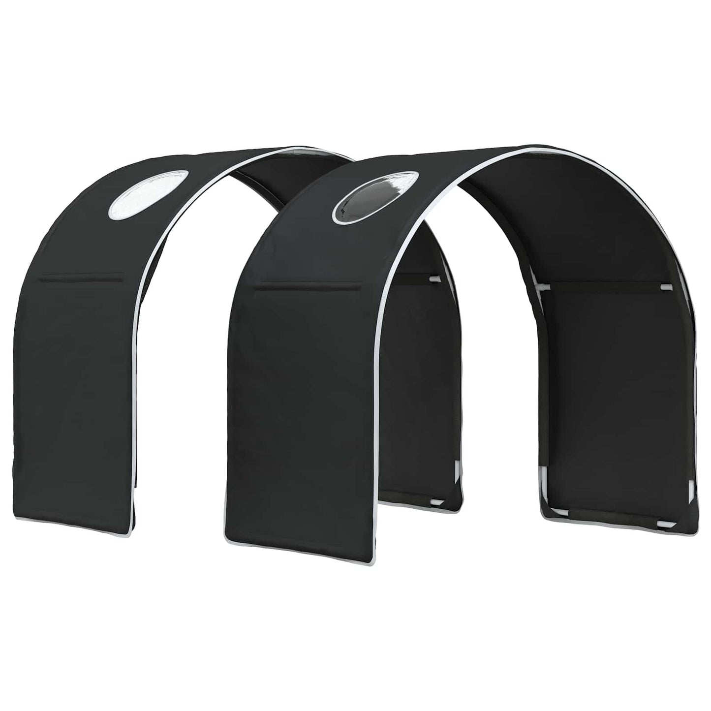 Letto con Tunnel 3 pz Rovere Artigianale e Nero | homemem39