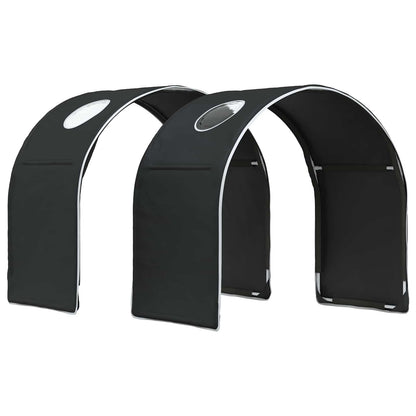 Letto con Tunnel 3 pz Rovere Artigianale e Nero | homemem39