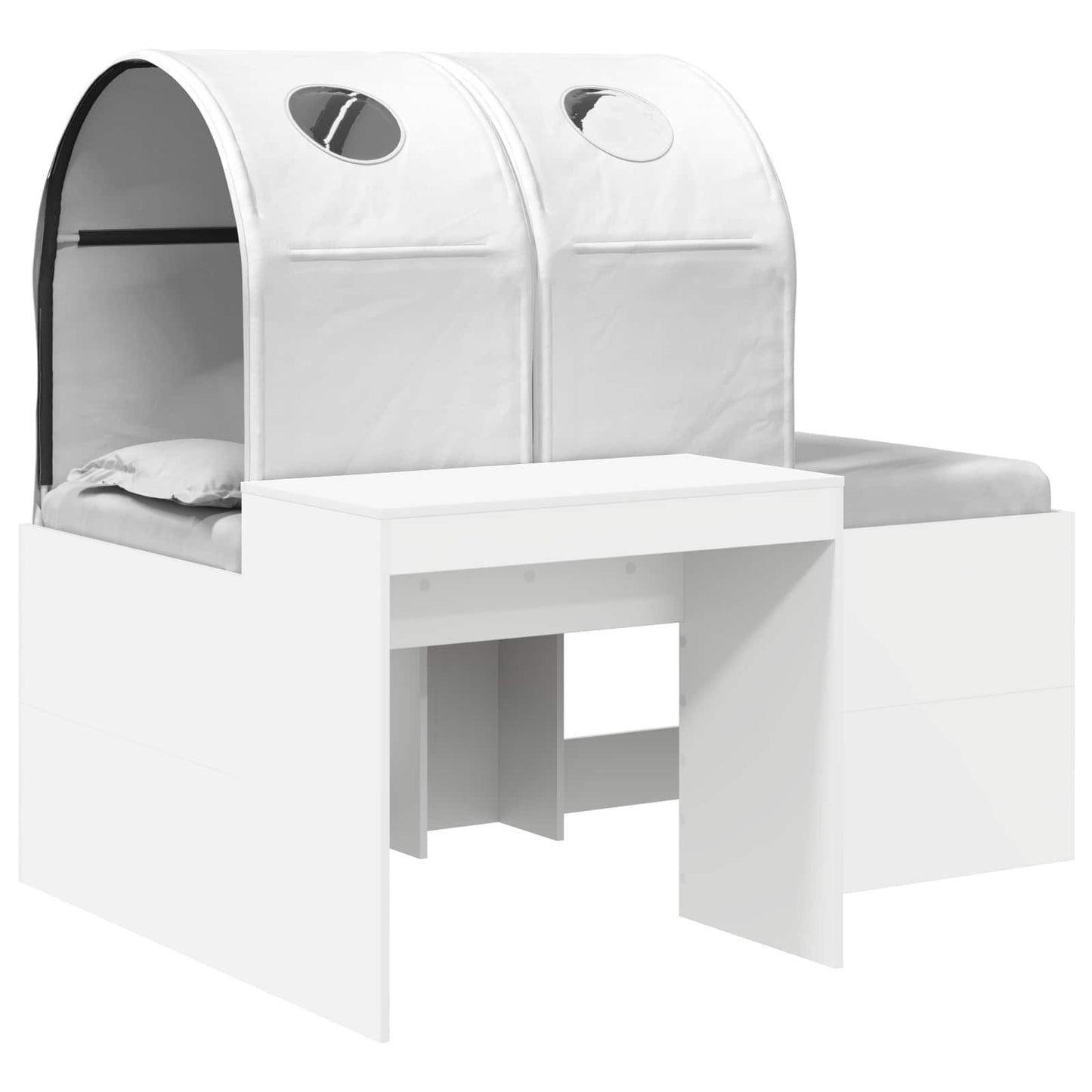 Letto con Tunnel 3 pz Rovere Artigianale e Bianco