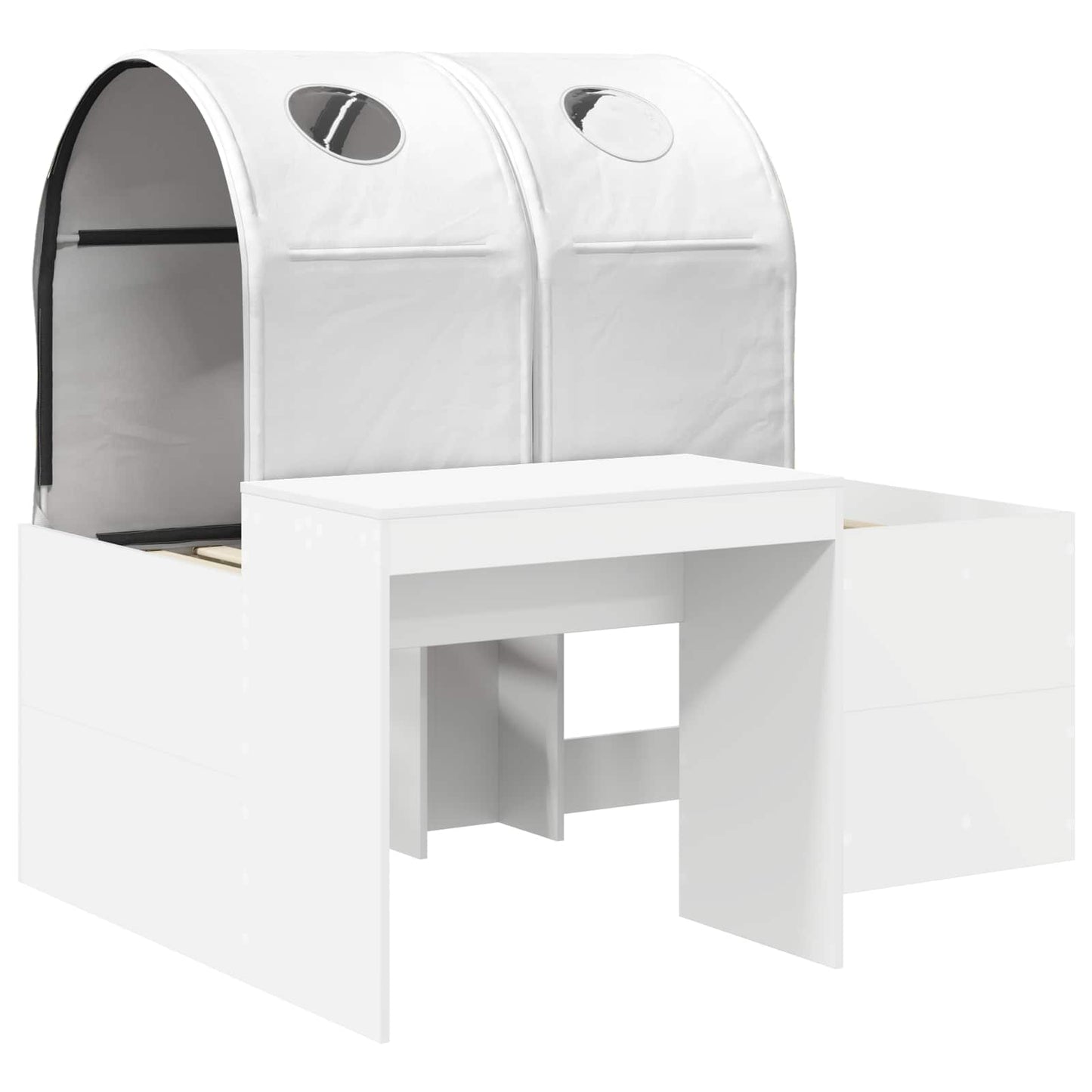 Letto con Tunnel 3 pz Rovere Artigianale e Bianco | homemem39