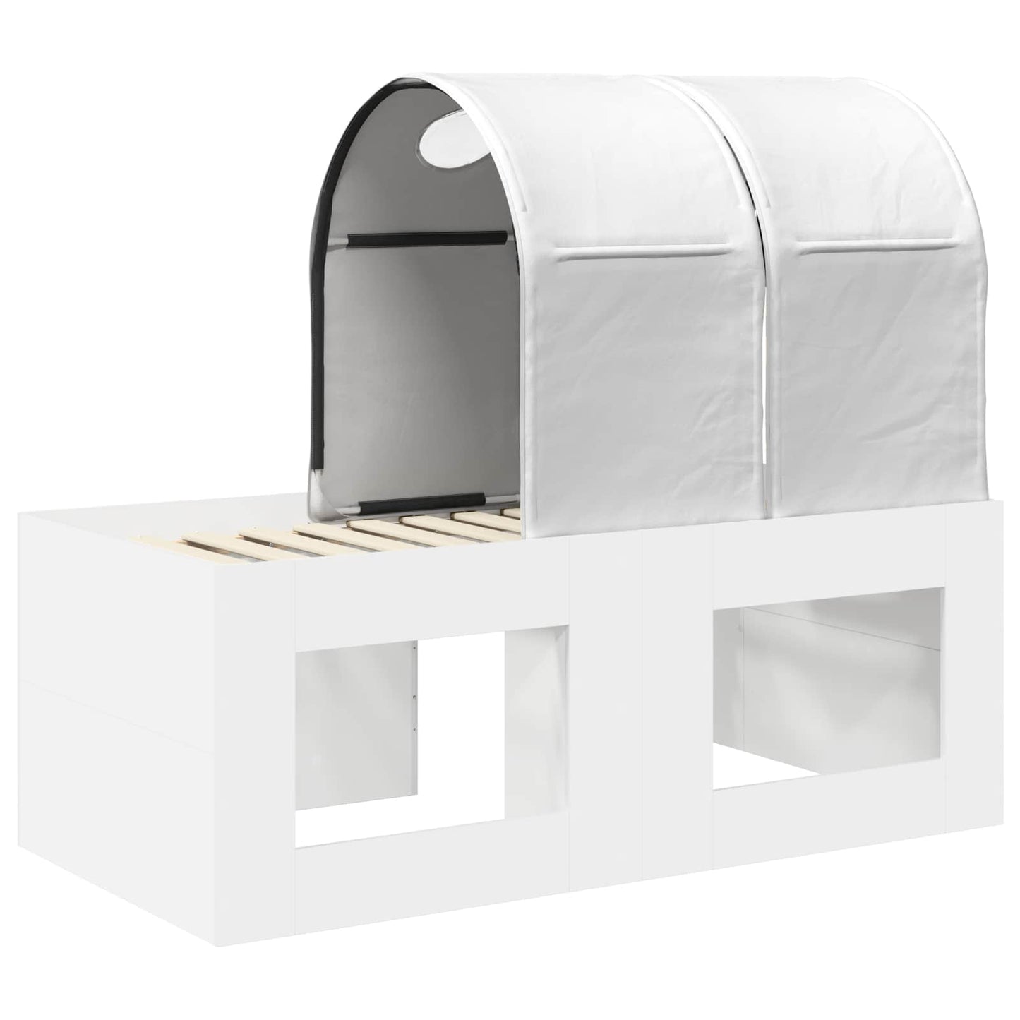 Letto con Tunnel 3 pz Rovere Artigianale e Bianco | homemem39