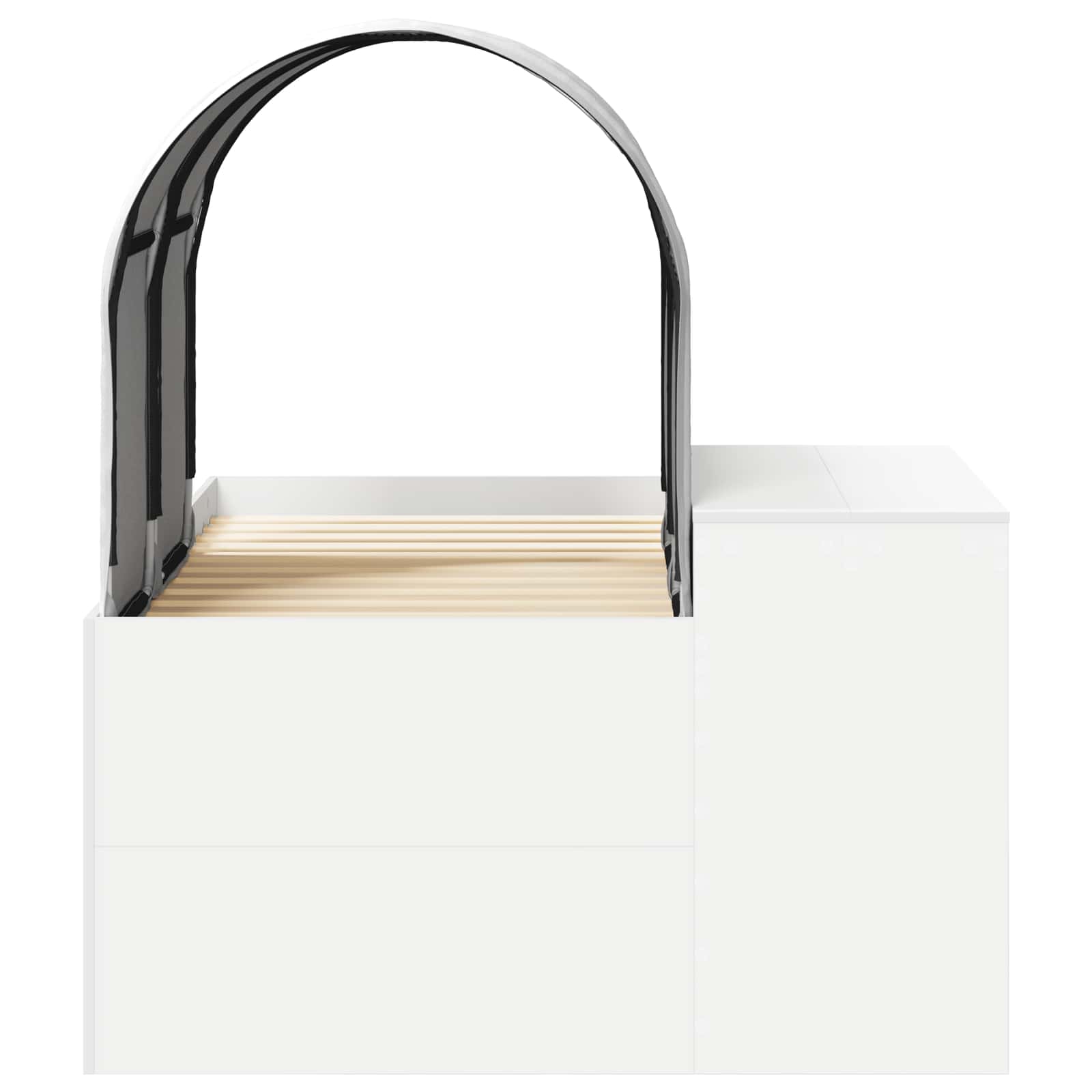 Letto con Tunnel 3 pz Rovere Artigianale e Bianco | homemem39