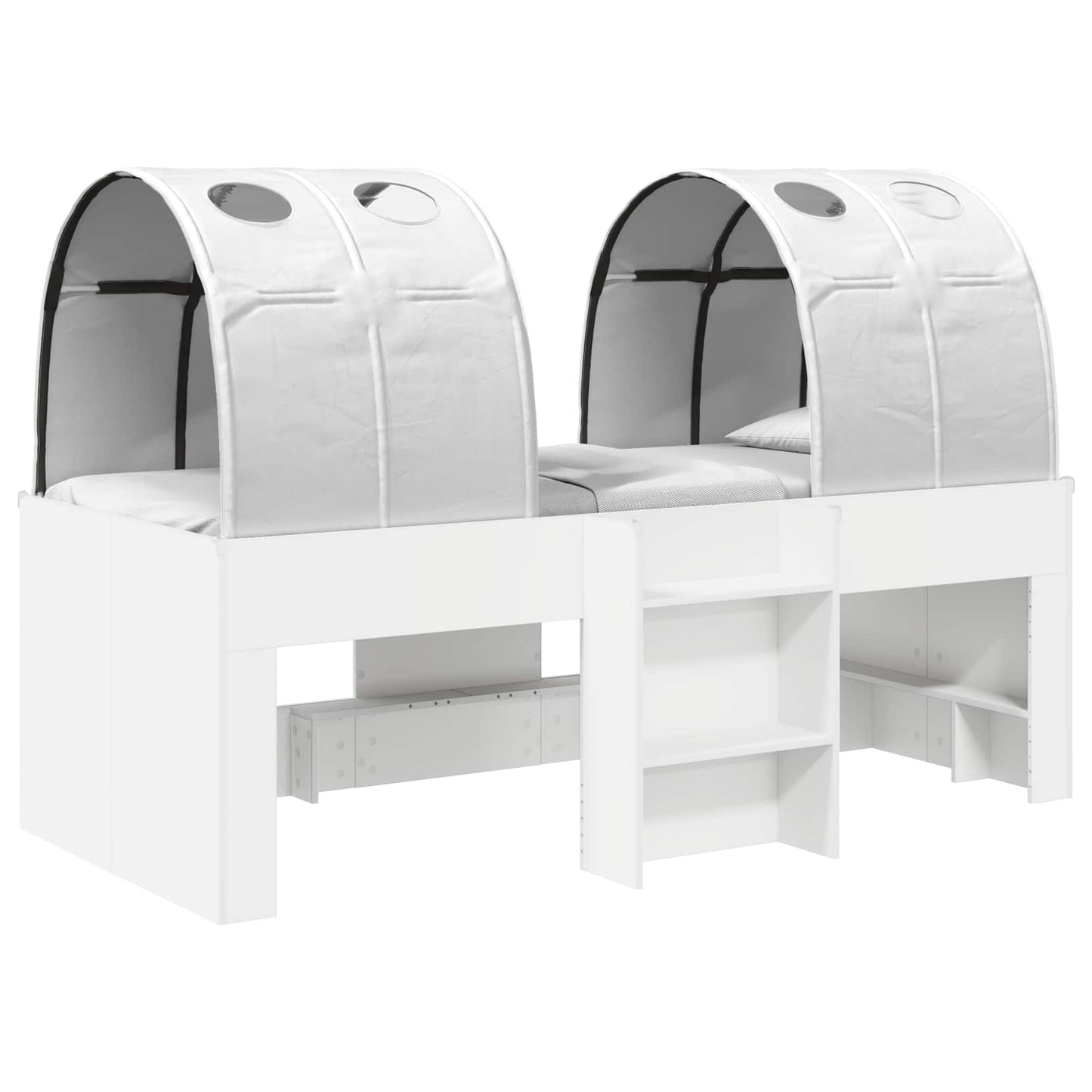 Letto con Tunnel 3 pz Bianco Legno ingegnerizzato | homemem39