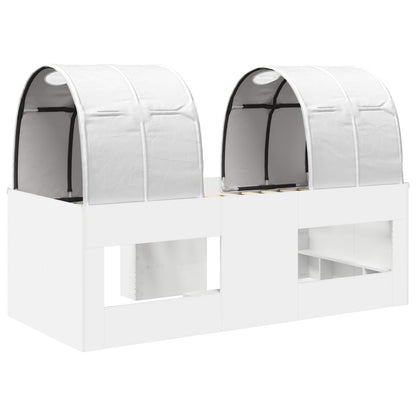 Letto con Tunnel 3 pz Bianco Legno ingegnerizzato | homemem39