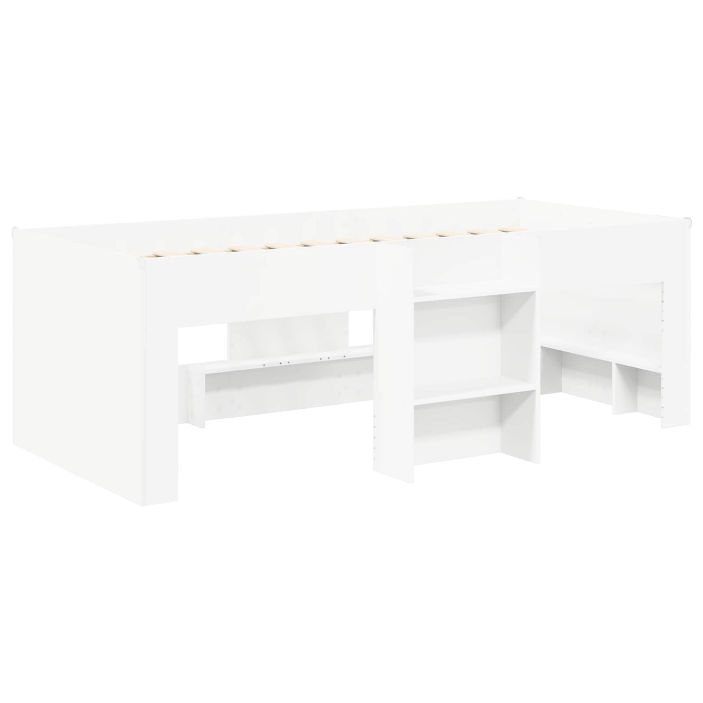Letto con Tunnel 3 pz Bianco Legno ingegnerizzato | homemem39