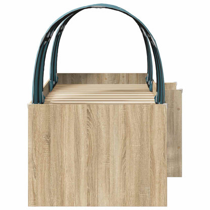 Letto con Tunnel 3 pz Sonoma e Azzurro Chiaro | homemem39