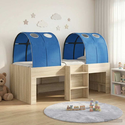Letto con Tunnel 3 pz Sonoma e Blu Legno ingegnerizzato | homemem39