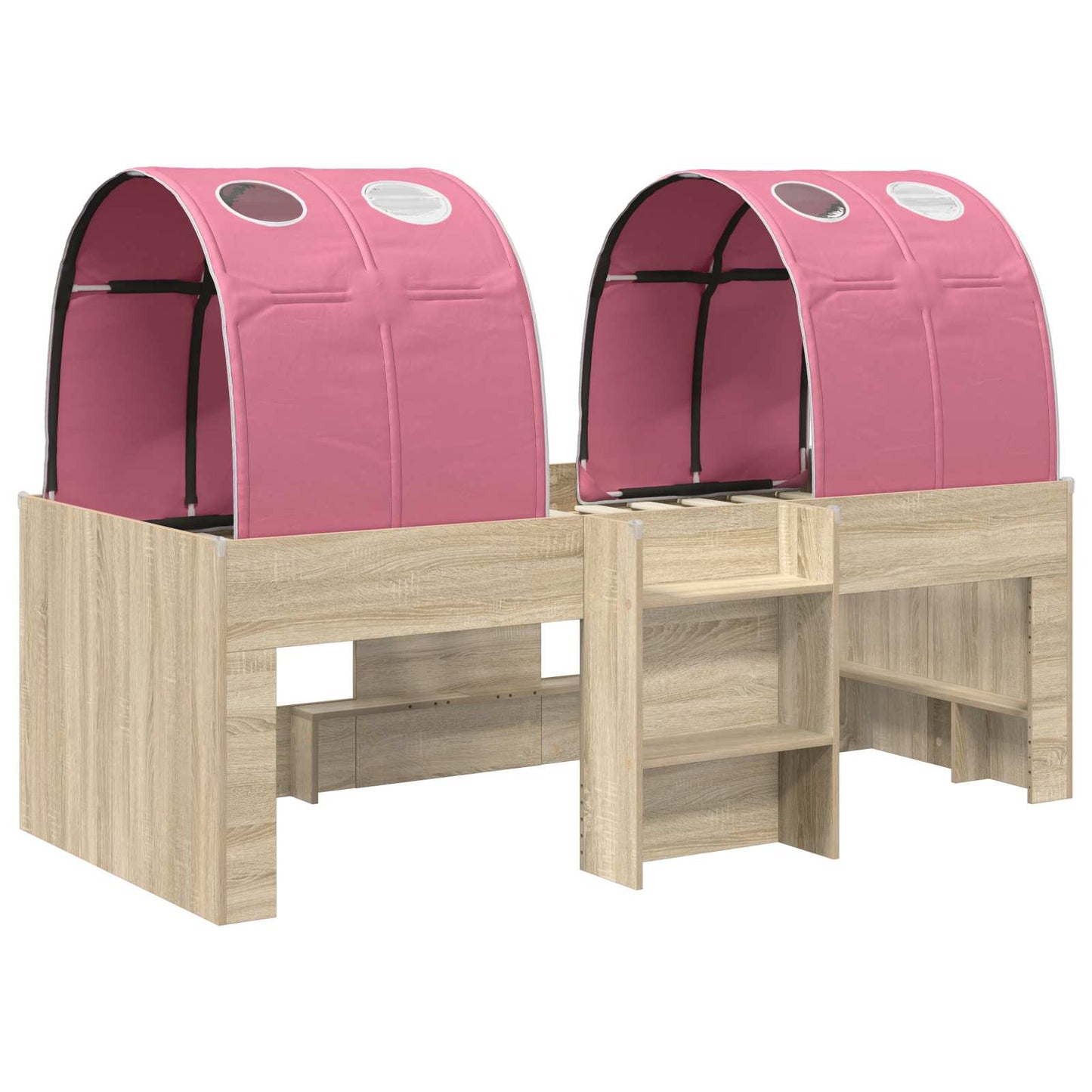 Letto con Tunnel 4 pcs Sonoma e Rosa Legno ingegnerizzato | homemem39