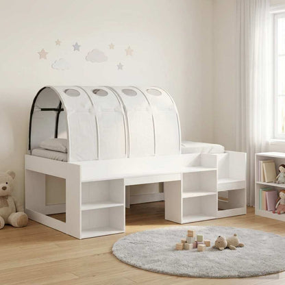 Letto con Tunnel 3 pz Bianco Legno ingegnerizzato | homemem39