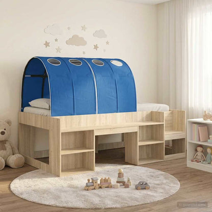 Letto con Tunnel 3 pz Sonoma e Blu Legno ingegnerizzato | homemem39
