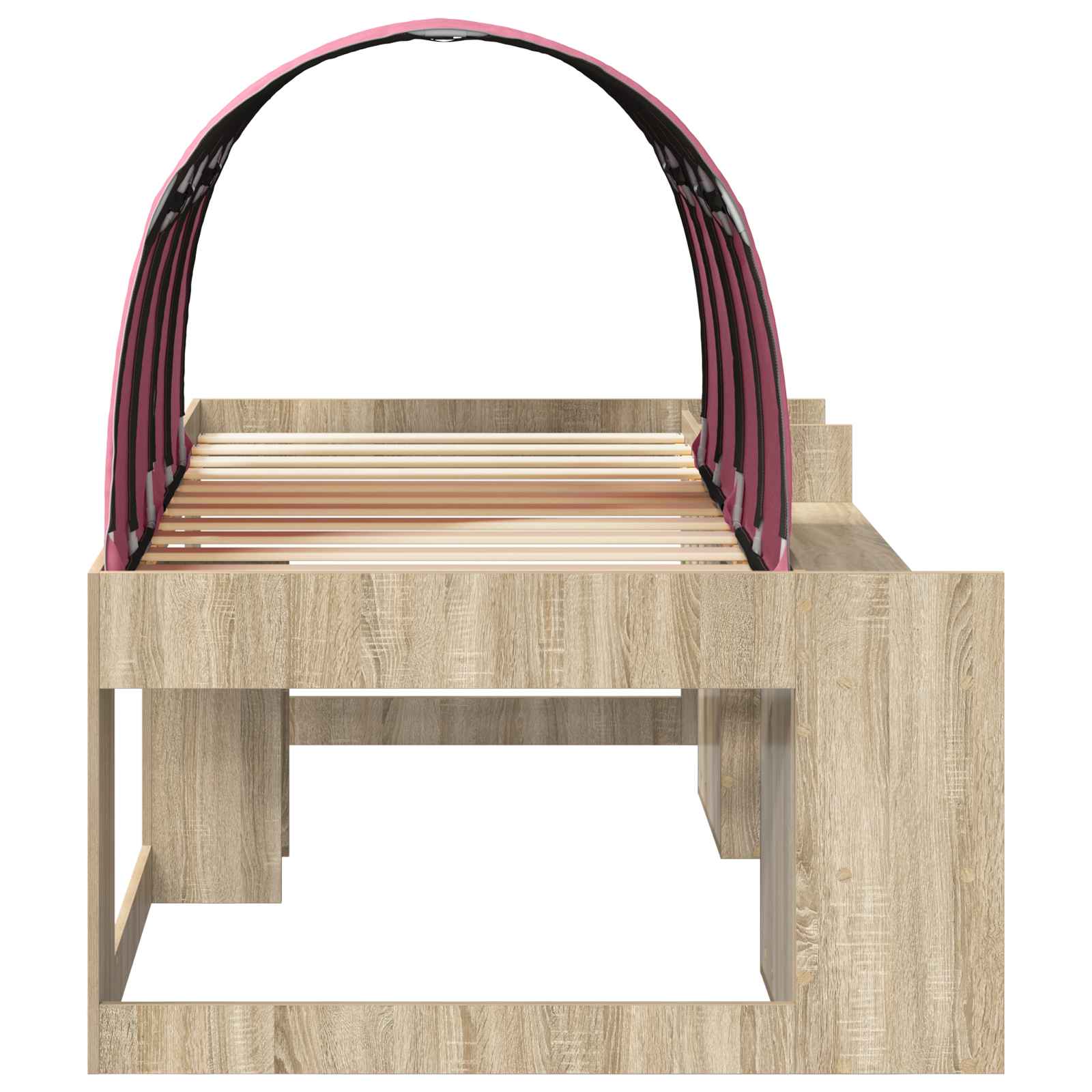 Letto con Tunnel 3 pz Sonoma e Rosa Legno ingegnerizzato | homemem39
