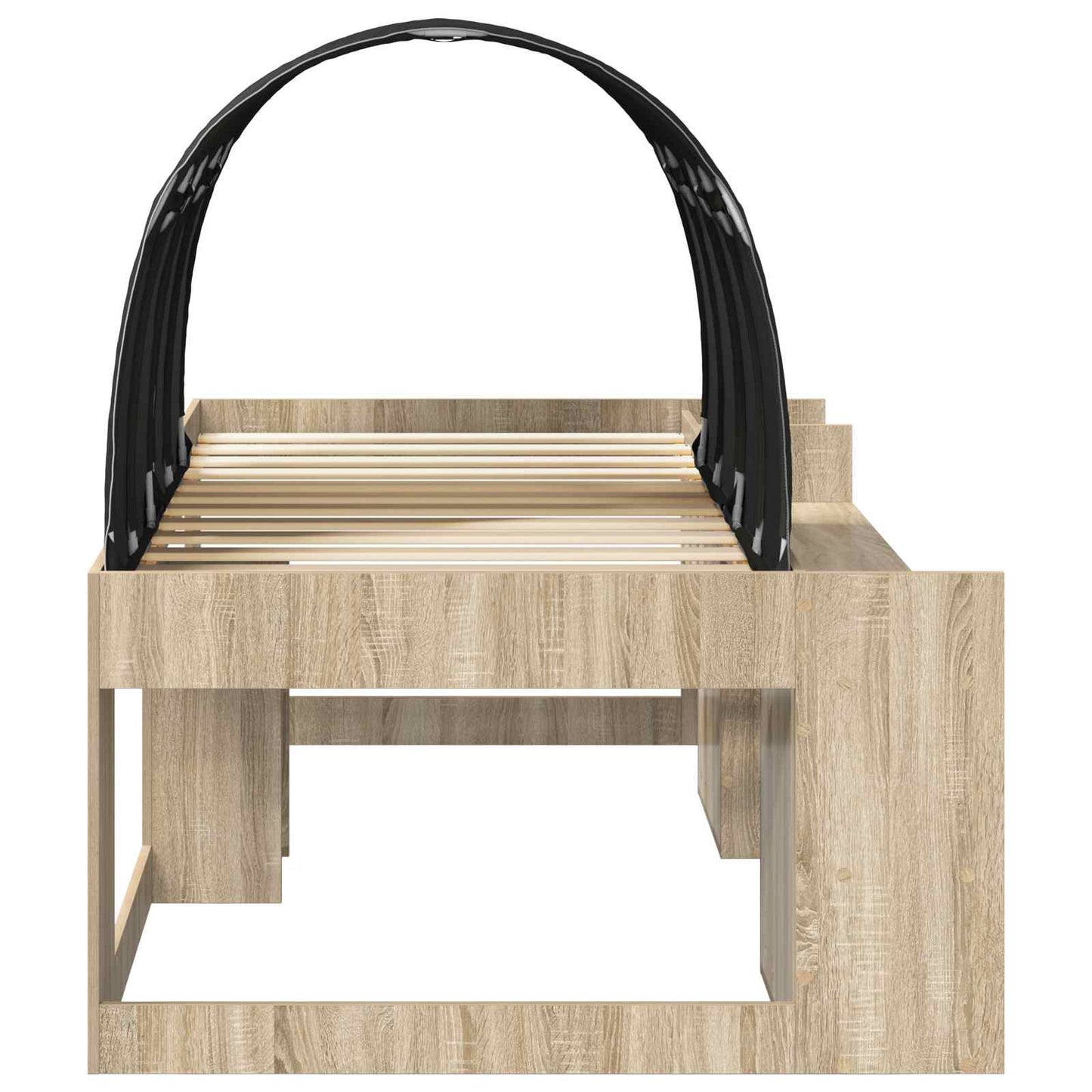 Letto con Tunnel 3 pz Sonoma e Nero Legno ingegnerizzato | homemem39