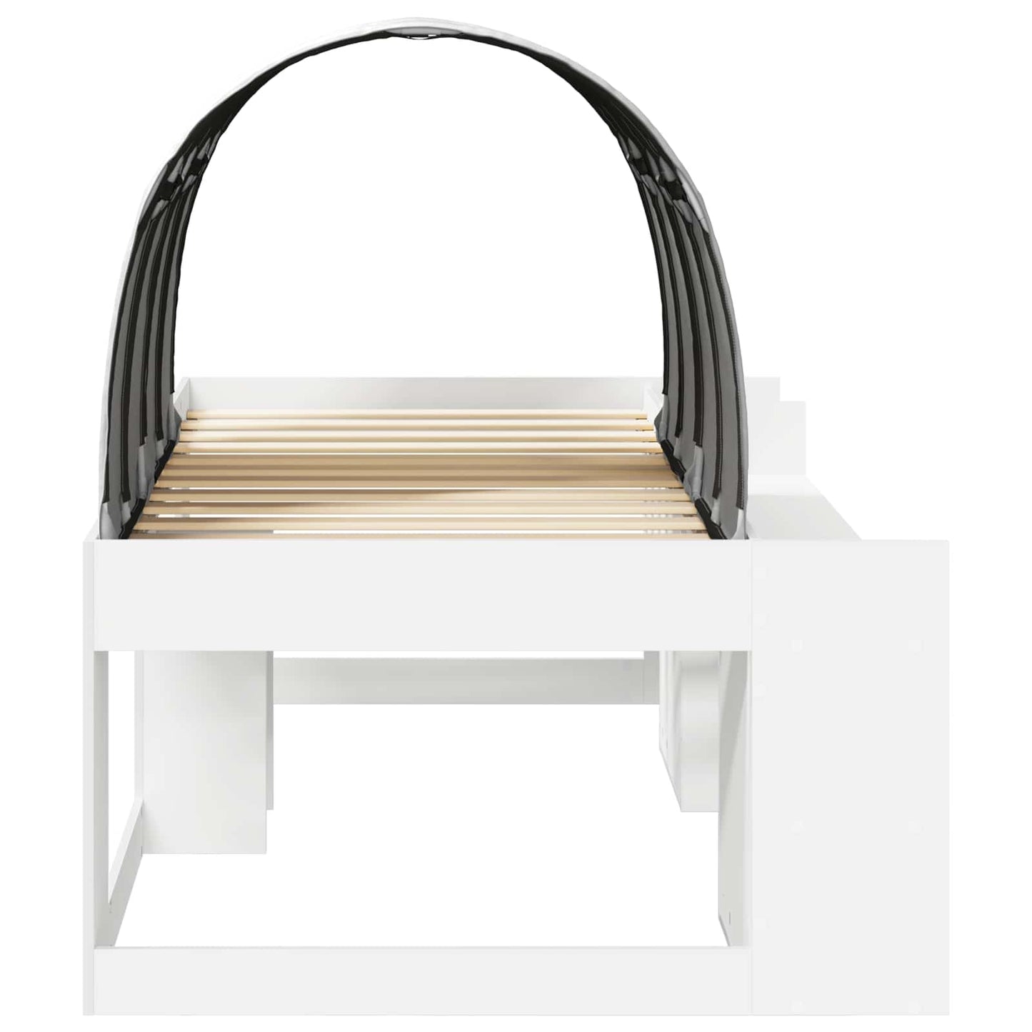 Letto alto per bambini con storage 3 pz Bianco | homemem39