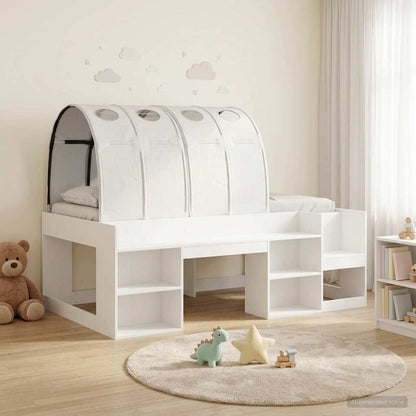 Letto con Tunnel 3 pz Bianco Legno ingegnerizzato | homemem39