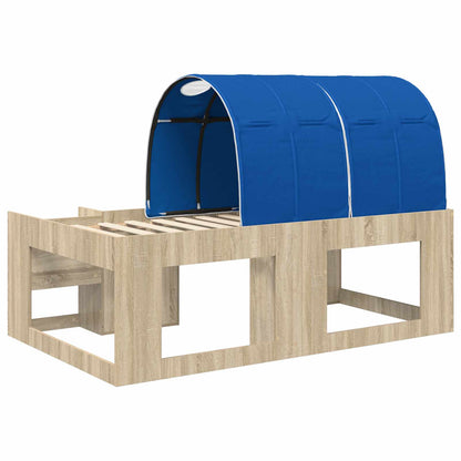 Letto con Tunnel 3 pz Rovere Sonoma e Blu Legno multistrato | homemem39